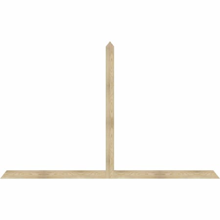 Ekena Millwork Portland Rough Sawn Timber Gable Bracket, Douglas Fir, 108"W x 68"H x 2"D x 4"F, 15/12 Pitch GBW108X68X0204POR00RDF